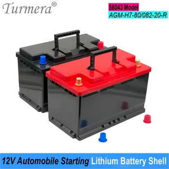 Turmera 12V Автомобильный Аккумуляторный Блок Автомобильные Пусковые Литиевые батареи в виде Ракушки для 58043 Серии AGM H7-80 082-20 Заменяют Свинцово-Кислотное Использование