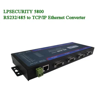 ZLAN5800 8 портов Сервер многосерийных устройств RS232 RS485 в TCP/IP Ethernet конвертер каскад расширения RJ45 с несколькими последовательными портами