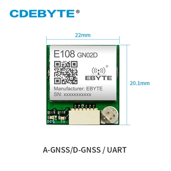Модуль отслеживания позиционирования EBYTE E108-GN02D GPS ГЛОНАСС Беспроводная плата разработки BDS UART NMEA0183V4.1 SPI GPIO