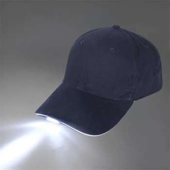 Светодиодная лампа крышка батареи питание шляпа с светодиодный свет Фара фонарик для на открытом воздухе рыбалка бег пешие прогулки бейсбольная кепка шапки