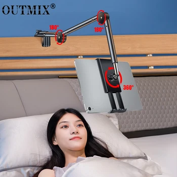 OUTMIX 360 Регулируемая Кровать Подставка для Планшета Держатель для Мобильных телефонов Tablet Lazy Long Arm Кровать Настольный Держатель для Планшета для iPad Mini