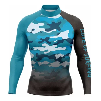 Рашгард Love Of Surfing Мужские Рубашки для плавания с длинным рукавом, Рубашки для серфинга, Купальник, Пляжная одежда с защитой от ультрафиолета