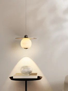 Подвесной светильник из испанского мрамора, прикроватный светильник для спальни, простая и роскошная креативная вилла, ресторан, бар, настольный подвесной светильник