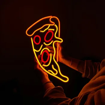 Неоновая Вывеска Для Пиццы Led Neon Pizza Light Cafe Decor Декор Ресторана На Заказ Неоновая Вывеска Led Neon Light Sign Food Wall Decor
