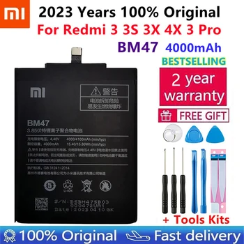 Xiao Mi Оригинальный Аккумулятор BM47 4100 мАч Для Xiaomi Redmi 3S 3X Redmi 4X Redmi 3/3pro Высококачественные Сменные Батареи для телефона