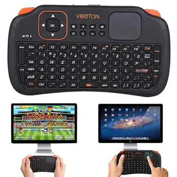 Беспроводная игровая клавиатура 2.4G Air Mouse с беспроводной клавиатурой Тачпад Ручной работы для ПК Smart TV Пульт дистанционного управления ПК Планшет