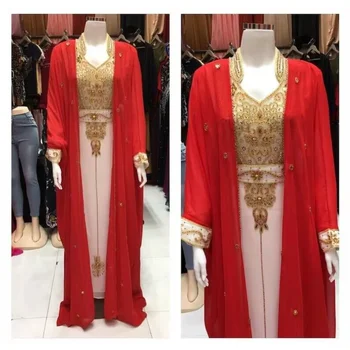 Марокканский кафтан Фараша, платье из Жоржета Джилбаб, европейские и американские модные тенденции