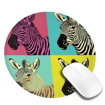 Коврик для мыши Zebra в стиле мемов в стиле поп-арта, противоскользящий высококачественный коврик для мыши, настольный резиновый роскошный коврик для мыши