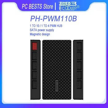 Pccooler PH-PWM110B от 1 до 10/1 До 4 Корпус компьютера концентратор вентилятора Материнская плата регулятор скорости PWM 4pin Кабель-адаптер для контроля температуры