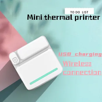 Совместимый Мини-термочувствительный принтер Bluetooth, Портативный бесконтактный беспроводной принтер для производства этикеток, Офисная Этикетировочная машина