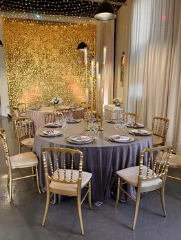 Золотые подсвечники, канделябры с 8 рычагами, центральные элементы стола, металлический подсвечник для свадьбы, вечеринки, декора комнаты