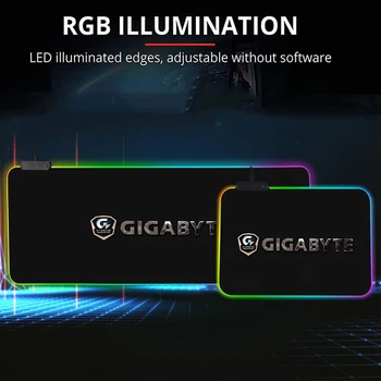 Большой RGB Коврик Для мыши xxl Игровой Коврик Для Мыши LED Mause Pad Gamer Copy Mouse Ковер Большой Коврик Для Мыши PC Настольный Коврик с Подсветкой