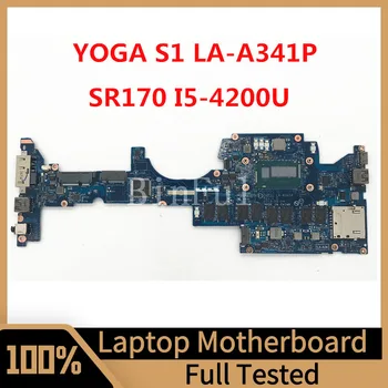Материнская плата ZIPS1 LA-A341P Для ноутбука Lenovo Thinkpad Yoga S1 с процессором SR170 I5-4200U 8 ГБ оперативной памяти 100% Полностью Протестирована В хорошем состоянии