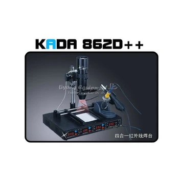 KADA 862d ++ 4 в 1 полностью автоматическая ИК-инфракрасная паяльная станция BGA reballing rework station 220V 110V
