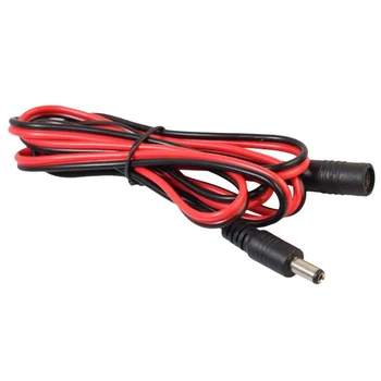 Удлинительный кабель 1,5 м DC5525 от мужчины к женщине DC 5,5x2,5 Шнур питания монитора ноутбука Черный + красный