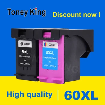 Toney King Совместимый с HP 60 XL чернильный картридж для HP 60 60xl Deskjet F2480 F2420 F4480 F4580 F4280 Photosmart C4640 C4650