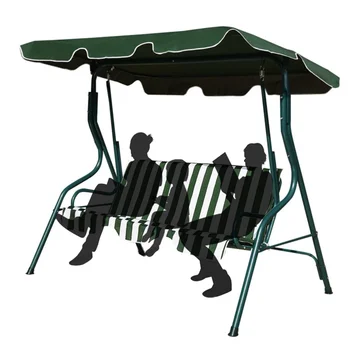 SKONYON Открытый качающийся навес для патио, качающийся стул для 3 человек, Гамак с навесом, качающийся стул для улицы, подвесной стул