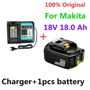 100% Новый 18V 18.0A Перезаряжаемый аккумулятор 18000mAh литий-ионный Аккумулятор для MAKITA BL1880 BL1860 BL1830